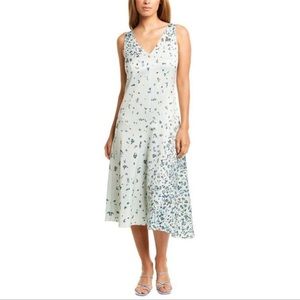 NWT VINCE Floral Asymmetrical Shift Dress